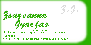 zsuzsanna gyarfas business card